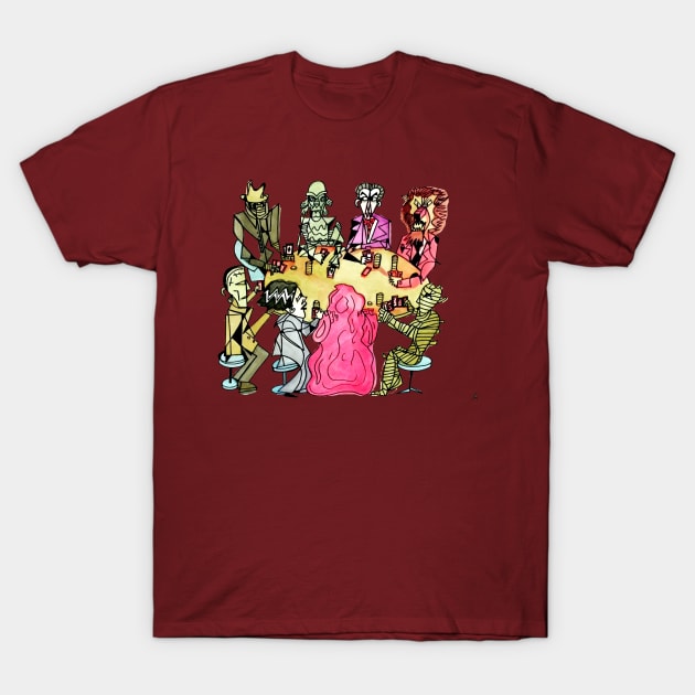 Monsters Playing Cards by Pollux T-Shirt by WorldofPollux